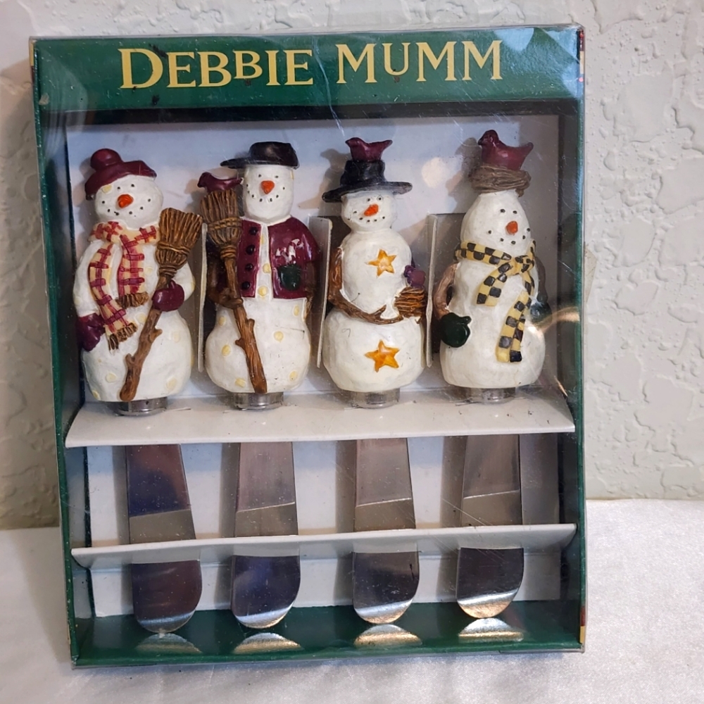 Debbie Mumm Snowman Spreaders In Box
